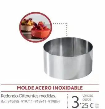 Makro Molde Acero Inoxidable oferta