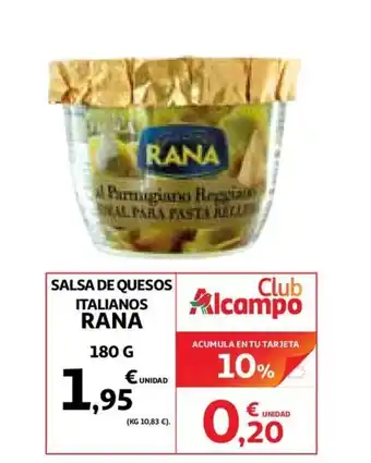 Alcampo Rana Salsa De Quesos Italianos 180g oferta