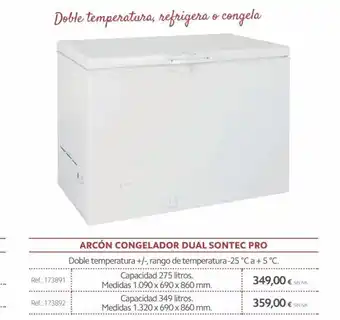 Arcón Congelador Dual Sontec Pro