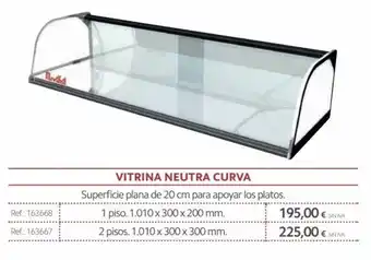 Makro Vitrina Neutra Curva oferta