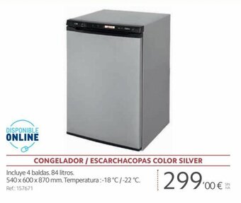 Makro Congelador / Escarchacopas Color Silver oferta