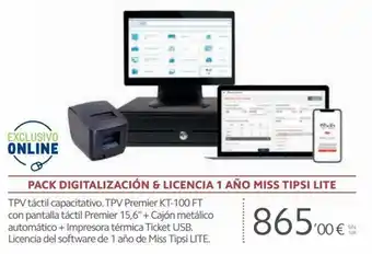 Makro Pack Digitalización & Licencia 1 Año Miss Tipsi Lite oferta