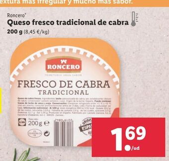 Lidl Queso fresco roncero oferta
