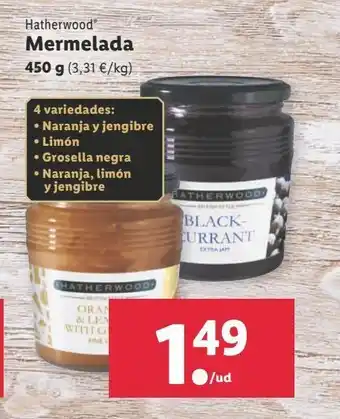 Lidl Mermelada hatherwood oferta