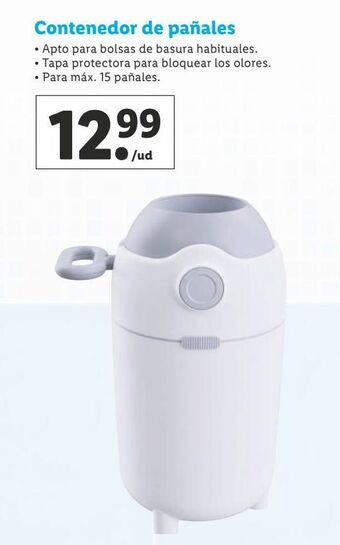 Lidl Contenedor de pañales oferta