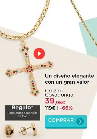 El Corte Inglés Un diseño elegante con un gran valor Cruz de Covadonga oferta
