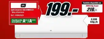 MediaMarkt Ok. Split Inverter Oac 9hmos21 oferta