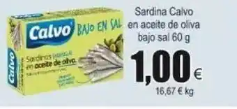 FROIZ Sardina Calvo En Aceite De Oliva Bajo Sal 60g oferta