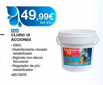 Costco Pqs Cloro 10 Acciones oferta
