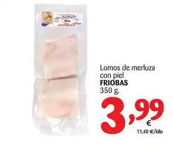 Alimerka Friobas Lomos De Merluza Con Piel 350g oferta