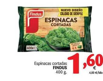 Alimerka Findus Espinacas Cortadas 400g oferta