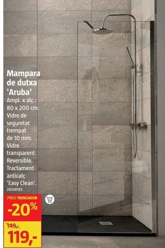 Bauhaus Mampara de ducha oferta