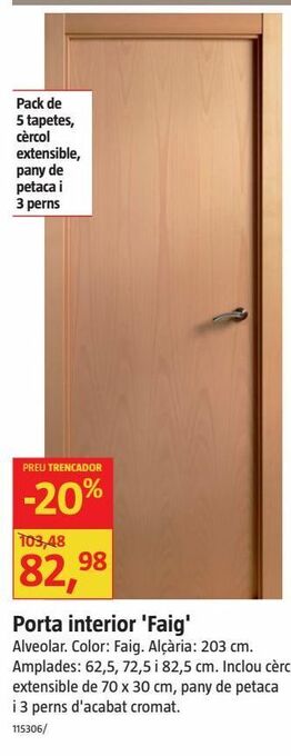 Bauhaus Puertas oferta