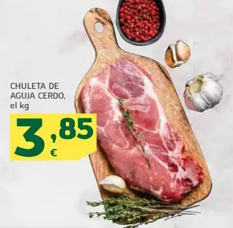 HiperDino Chuleta de aguja cerdo, el kg oferta