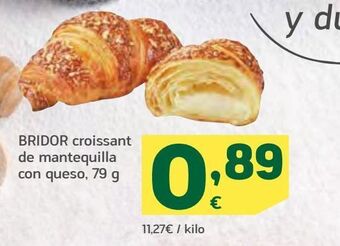 HiperDino Bridor croissant de mantequilla con queso, 79 g oferta