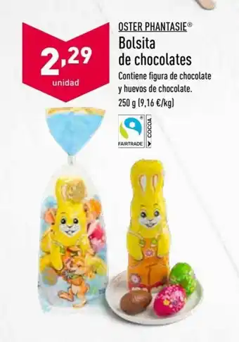ALDI Oster Phantsie Bolsita de chocolates 250 g oferta