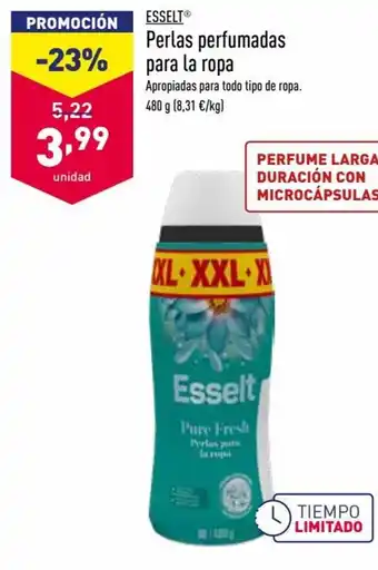 ALDI Esselt Perlas perfumadas para la ropa 480 g oferta