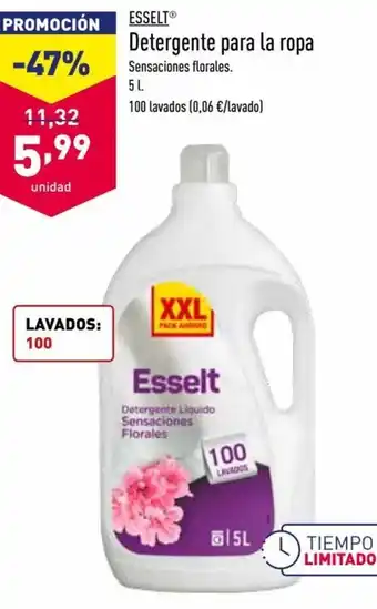 ALDI Esselt Detergente para la ropa 5 L oferta