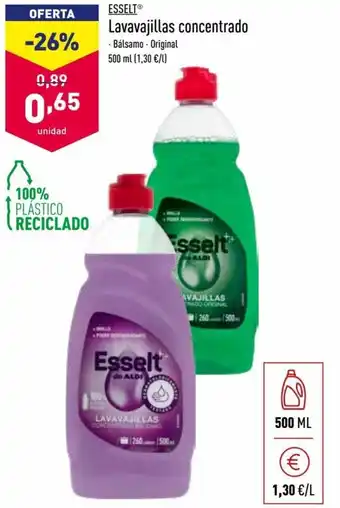 ALDI Esselt Lavavajillas concentrado 500 ml oferta