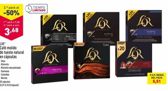 ALDI L'or Café molido de tueste natural en cápsulas oferta