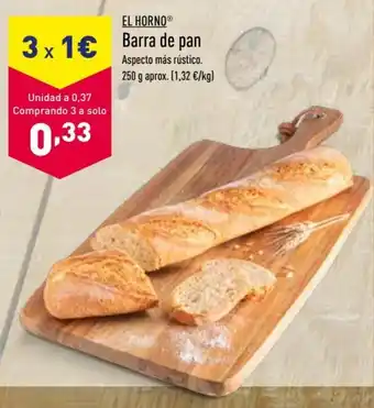 ALDI El Horno Barra de pan 250 g oferta