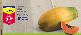 ALDI El Mercado Papaya oferta
