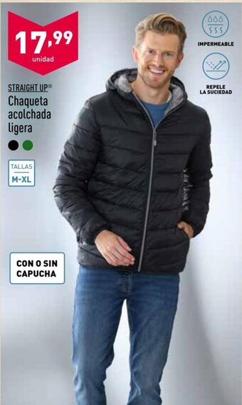 ALDI Straight Up Chaqueta acolchada ligera oferta