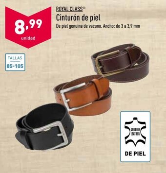 ALDI Royal Class Cinturón de piel oferta