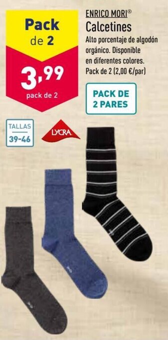 ALDI Enrico Mori Calcetines oferta