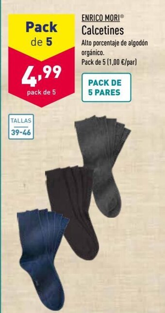ALDI Enrico Mori Calcetines oferta