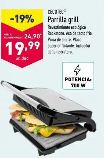 ALDI Cecotec Parilla grill oferta