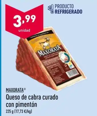 ALDI Maxorata Queso de cabra curado con pimentón 225g oferta