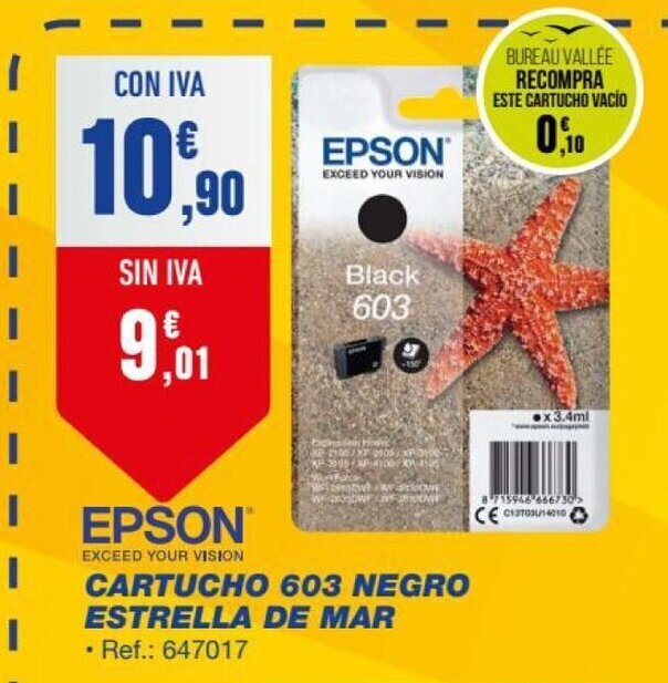 El precio y las condiciones de Bureau Vallée están en el catálogo o el  sitio web que dirigen.