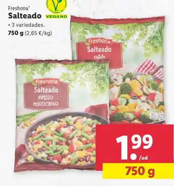 Lidl Freshona Salteado 750g oferta