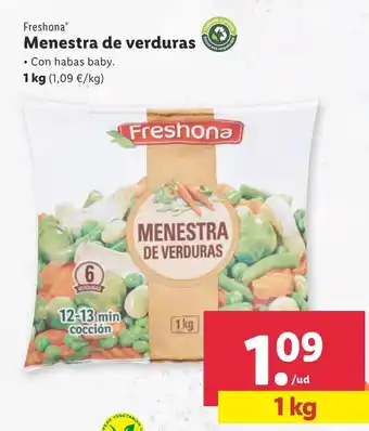 Lidl Freshona Menestra de verduras 1kg oferta