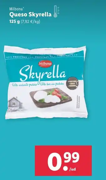 Lidl Milbona Queso Skyrella 125g oferta