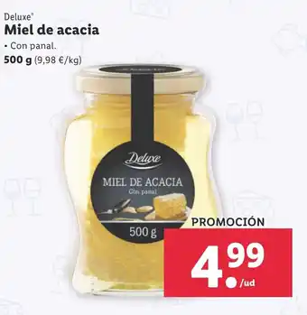 Lidl Deluxe Miel de acacia 500g oferta