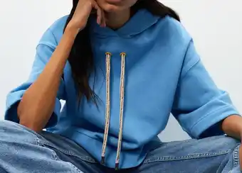 Parfois Sudadera con capucha cordón oferta