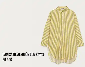 Camisa de algodón con rayas