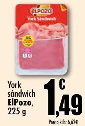 Unide Supermercados York sándwich elpozo oferta