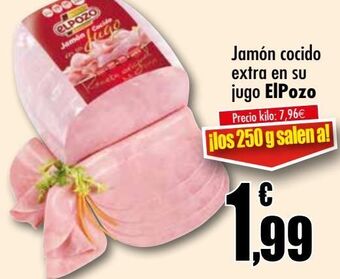 Unide Supermercados Jamón cocido extra en su jugo elpozo oferta