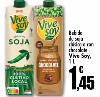 Unide Supermercados Bebida de soja clásica o con chocolate vive soy oferta