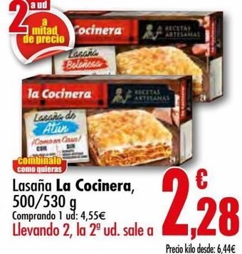 Unide Supermercados Lasaña la cocinera oferta