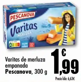 Unide Supermercados Varitas de merluza empanada pescanova oferta