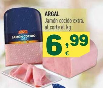 HiperDino Argal jamón cocido extra oferta