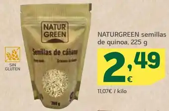 HiperDino Naturgreen semillas de quinoa, 225 g oferta