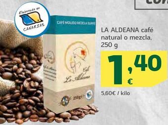 HiperDino La aldeana café natural o mezcla, 250 g oferta
