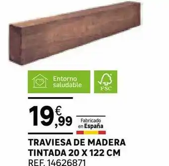 Leroy Merlin Traviesa De Madera Tintada oferta