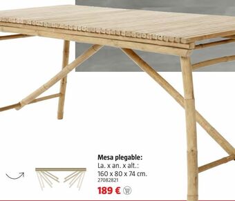 Bauhaus Mesa plegable oferta