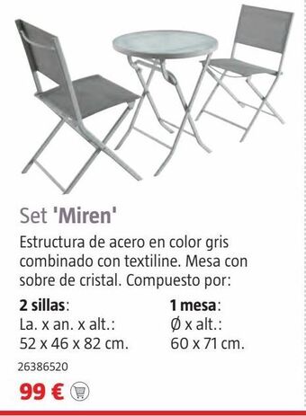 Bauhaus Muebles de jardín oferta